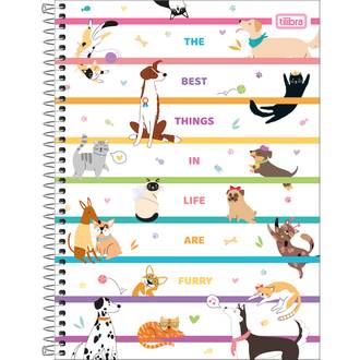 CADERNO UNIV CAPA DURA 16X1 256FLS - HUG ME - UN - TILIBRA