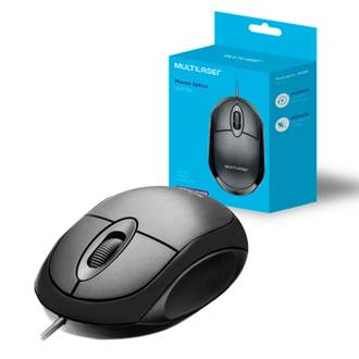 MOUSE C/FIO USB CLASSIC BOX MO300 - PRETO - UN - MULTILASER