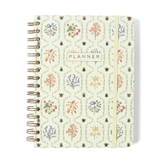 PLANNER PERMANENTE ESPIRAL A5 / JARDIM OFF WHITE - UN - CICERO