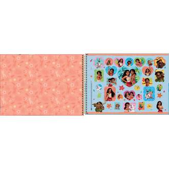 CADERNO DESENHO CAPA DURA 80FLS - ESPIRAL - MOANA - PCT 4 - TILIBRA
