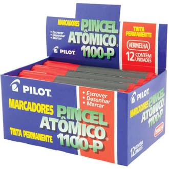 MARCADOR PINCEL ATOMICO 1100-P - VERMELHO - CX 12 - PILOT