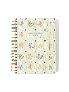 PLANNER PERMANENTE ESPIRAL A5 / JARDIM OFF WHITE - UN - CICERO
