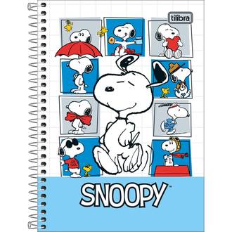 CADERNO 1/4 ESPIRAL CAPA DURA 80FLS - 292346 - SNOOPY - PCT 4 - TILIBRA