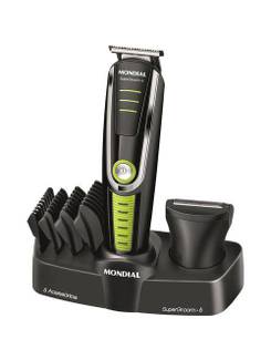 APARADOR DE PELOS SUPER GROOM BG-04 - BIVOLT - PRETO/VERDE - UN - MONDIAL