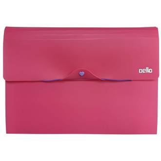 PASTA SANFONADA A4 12 DIVISORIAS FULL COLOR- 6107 - PINK - UN - DELLO