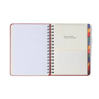PLANNER PERMANENTE ESPIRAL A5 / JARDIM OFF WHITE - UN - CICERO