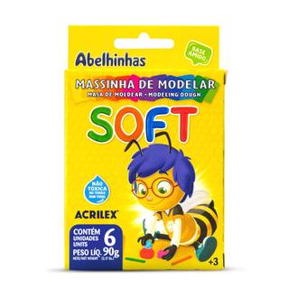 MASSA P/MODELAR SOFT 90G C/6 CORES - 07316 - PCT 12 - ACRILEX