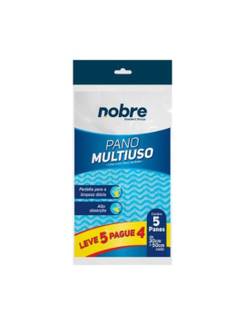 PANO MULTIUSO C/5 - 30CMX50CM - 39726 - AZUL - UN - NOBRE