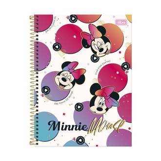 CADERNO UNIV CAPA DURA 12X1 192FLS - MINNIIE - PCT 4 - TILIBRA