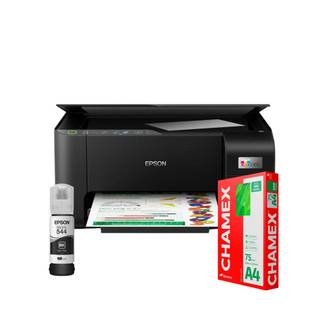 MULTI TANK L3250 + T544122BR + PAPEL CHAMEX A4 500F - PRETO - UN - EPSON