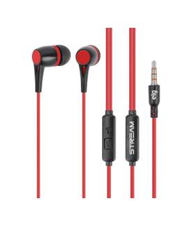 FONE INTRA C/MICROFONE STR05RB - PRETO/VERMELHO - UN - ELG