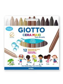 BIG GIZ DE CERA MAXI TONS PELE 12 CORES - 202302ES - UN - GIOTTO