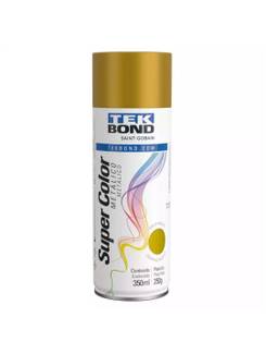 TINTA SPRAY METALICO USO GERAL 350ML - DOURADO - UN - TEKBOND