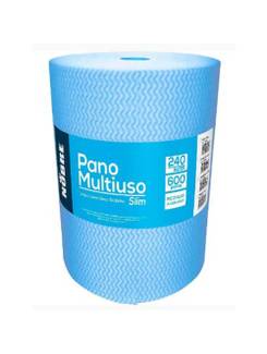 PANO MULTIUSO ROLO C/600 - 28CMX240M - 33443 - AZUL - UN - NOBRE