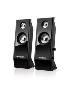 CAIXA DE SOM USB 8W BLACK PIANO - SP091 - UN - MULTILASER