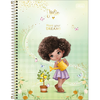 CADERNO UNIV CAPA DURA 1X1 80FLS - 308536 - JOLIE - UN - TILIBRA
