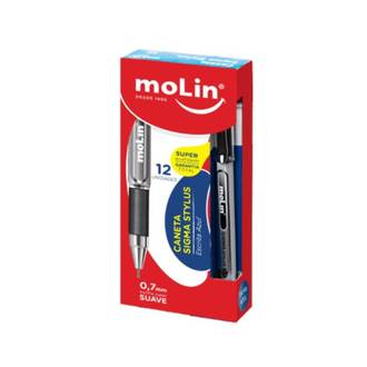 CANETA ESFER. SIGMA STYLUS 0,7MM - 1273 - CX 12 - MOLIN